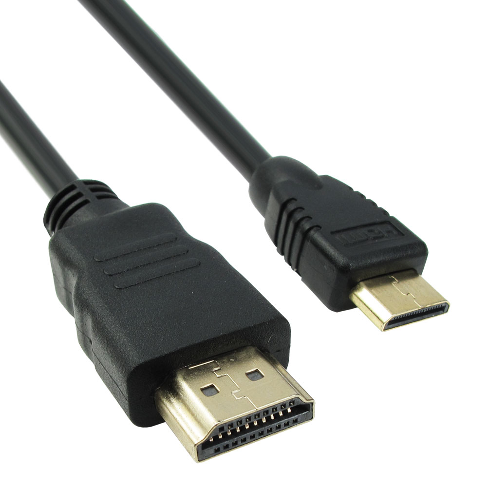 DeTech Cable HDMI - HDMI mini, 1.5m, Black -18066