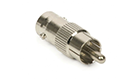 DeTech BNC Socket to Phono RCA plug adapter,- 17152
