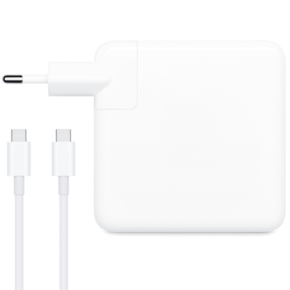 DeTech,Adapter For Apple, 87W, Type-C, White - 353