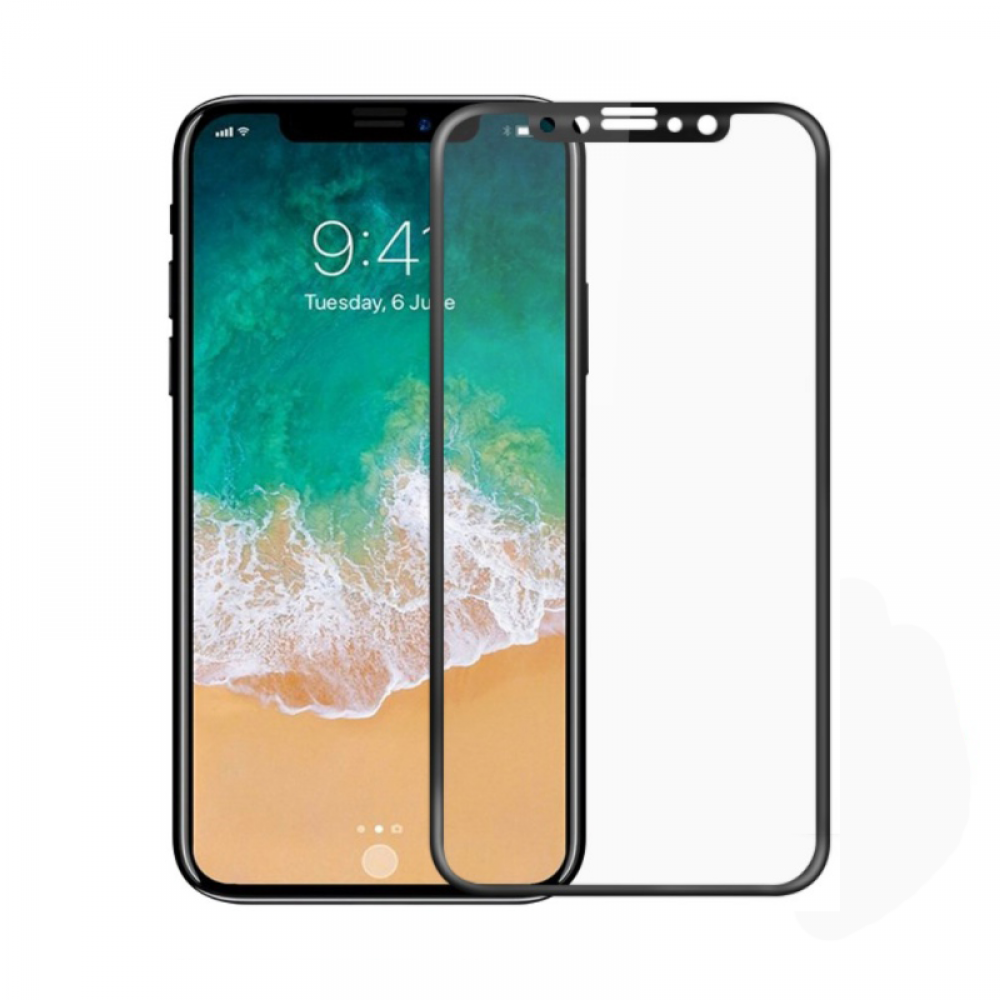 Mocoson Nano Flexible,Tempered glass ,Full 5D, For iPhone X / XS / 11 Pro, 0.3mm, Black - 52525
