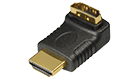 C 201Α HDMI Angled Adapter HDMI-jack 19 pin - HDMI-plug 19 pin
