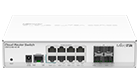 MikroTik CRS112-8G-4S-IN Switch Managed 400MHz, 128MB, 8xGE, 4xSFP, Layer 3, PoE 