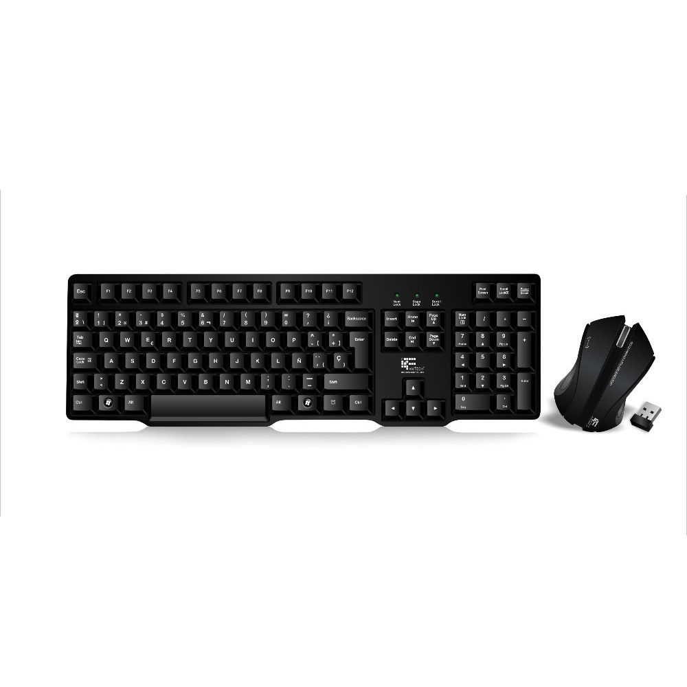 Fantech WK-890 Combo mouse and keyboard, Wireless, Black - 6049 