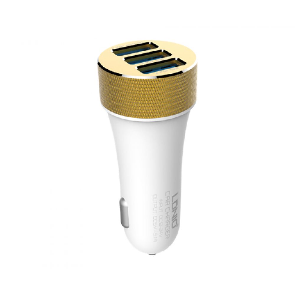 LDINIO DL-C50 DC12-24V 5V/5.1A, For Iphone 5/5S/5C/6/6S, Car charger 3 х USB, with cable - 14270 