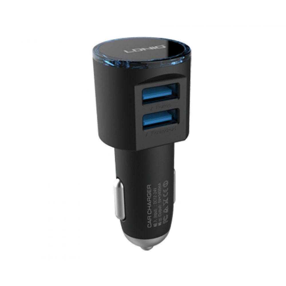 LDNIO DL-C29 DC12-24V 5V/3.4A, Universal Car charger , 3 х USB, with cable - 14271 