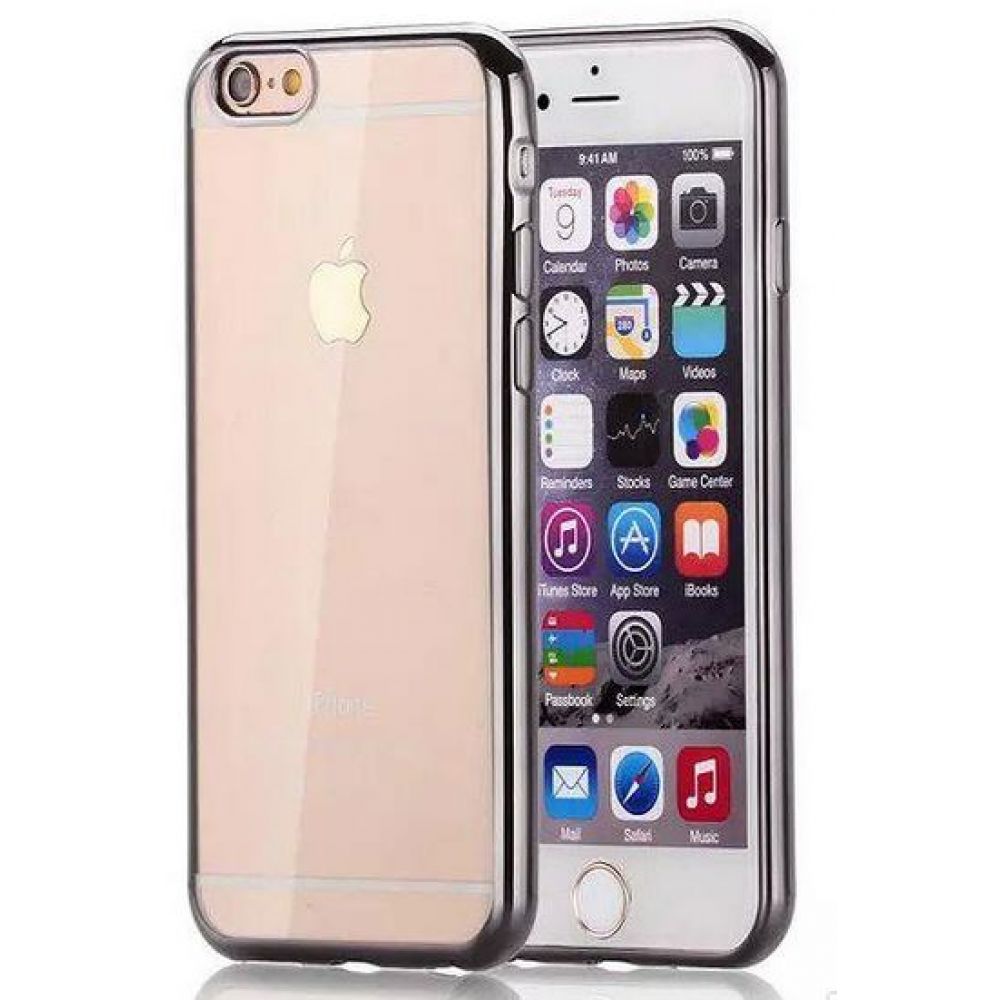 OEM Protector for iPhone 6/6S, Sillicon, Ultra thin 0.33mm, Black - 51389