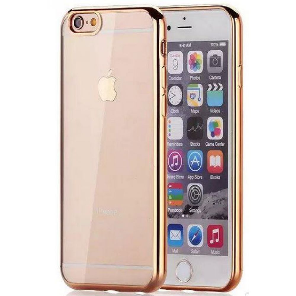 OEM Protector for iPhone 6/6S, Sillicon, Ultra thin 0.33mm, Gold - 51390 