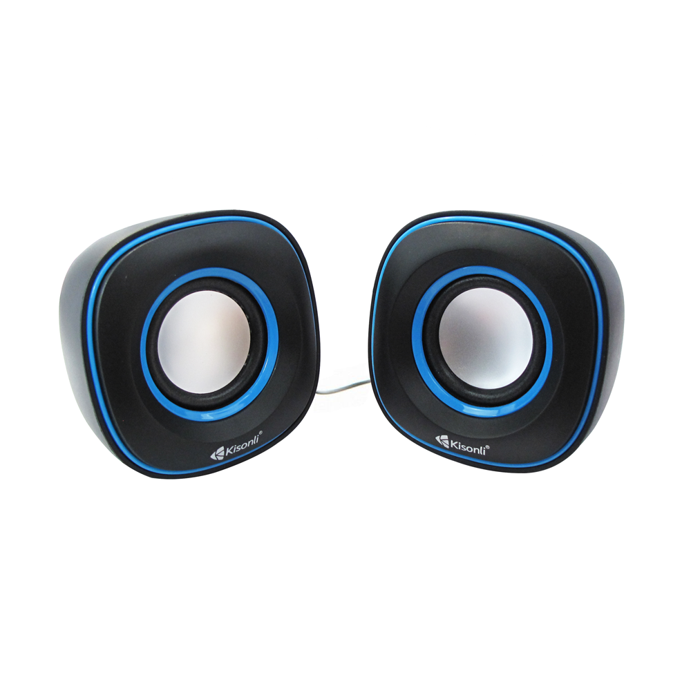 Kisonli V350 Speakers 2x3W, USB, Black - 22061