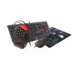 Genesis Gaming Combo Set 4In1 330 RGB Keyboard + Mouse + Headphones + Mousepad, US NCG-1469