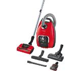 Bosch BGB8PET1, Vacuum Cleaner, Hygienic SelfClean ProAnimal brush, washing HEPA filter, 74 dB,red
