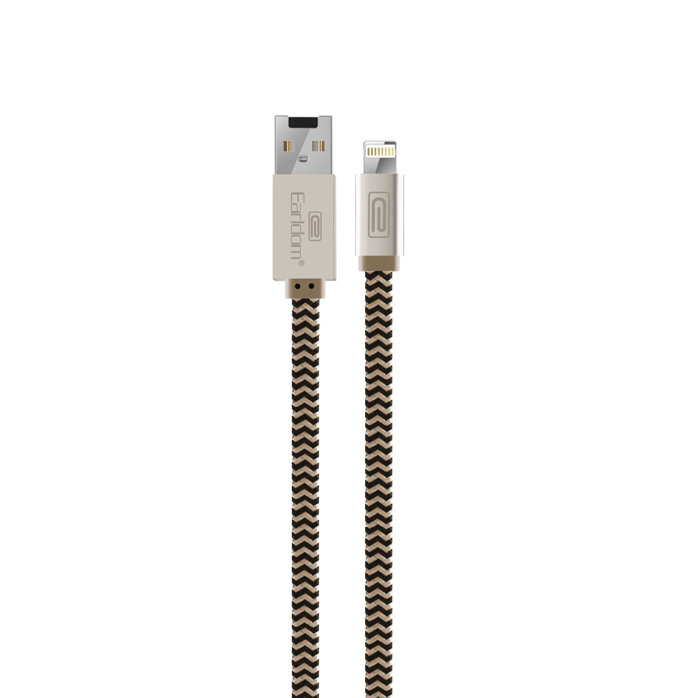 Earldom, OT23, Card reader,Data cable, For iPhone 5/6/7, 0.24m, Gold - 14865