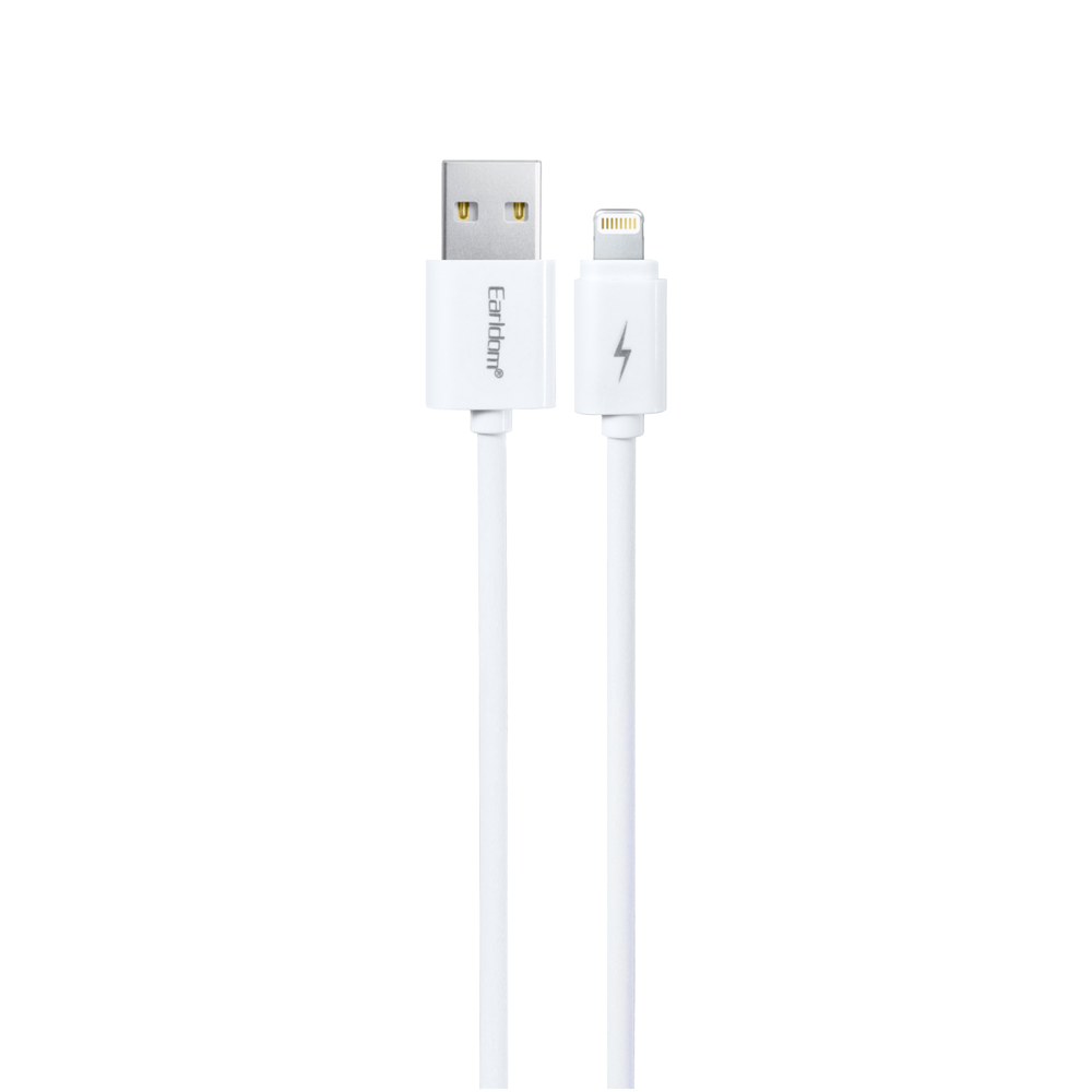 Earldom, IP01, Data cable, For iPhone 5/6/7, 1.0m, White - 14895