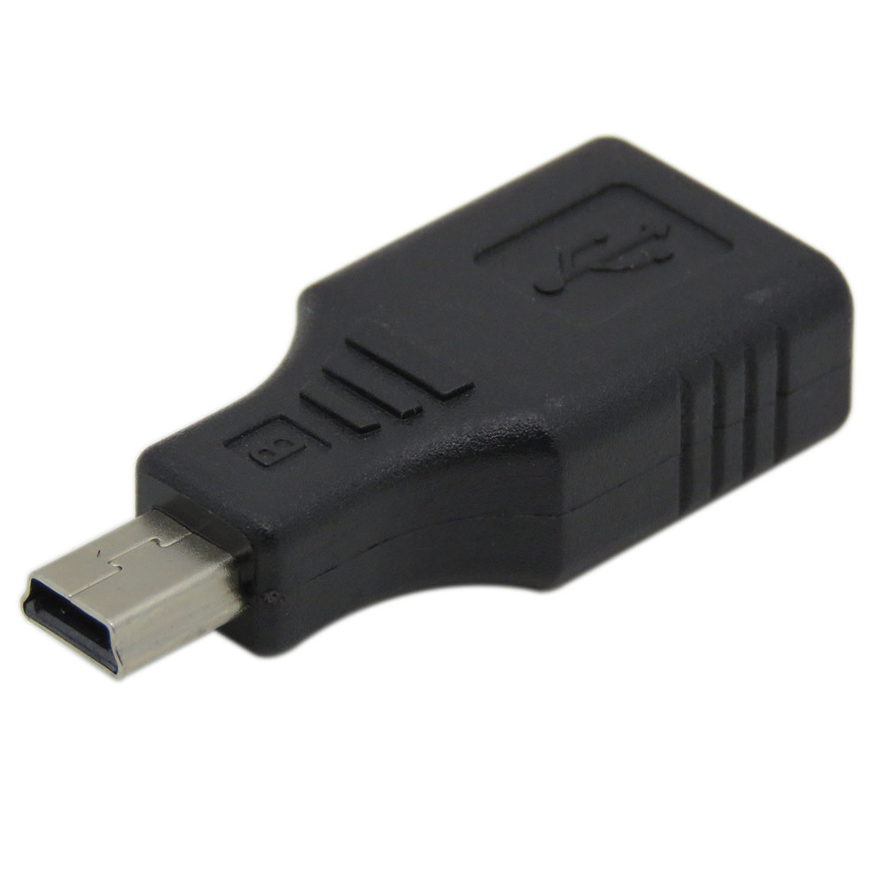 DeTech USB F to Mini 5P M,Adapter Black - 17133