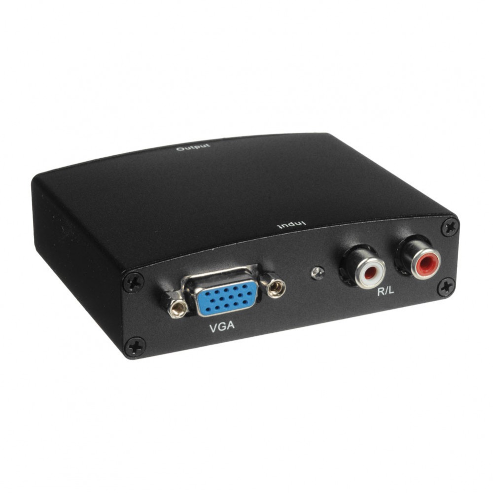 DeTech VGA to HDMI,Adapter Black - 18162 