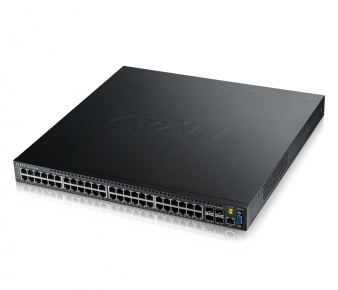 ZyXEL GS3700-48 Switch, 48x GbE port + 4x SFP slot, L2/3, VRRP, ECNP, managed