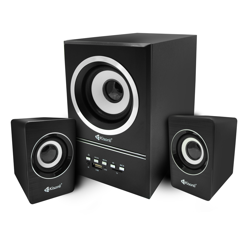 Kisonli U-2700BT, Speakers Bluetooth, 5W+3W*2, USB, Black - 22114