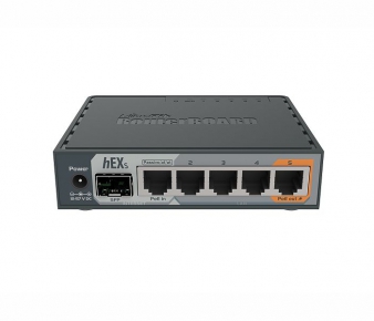 MikroTik RB760iGS Router hEX S, 880MHz, 256MB, 5xGE, 1xSFP, PoE, USB 2.0, License level 4