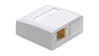 Mini Socket - box 2x1 port, uncharged, surface mounting R804304