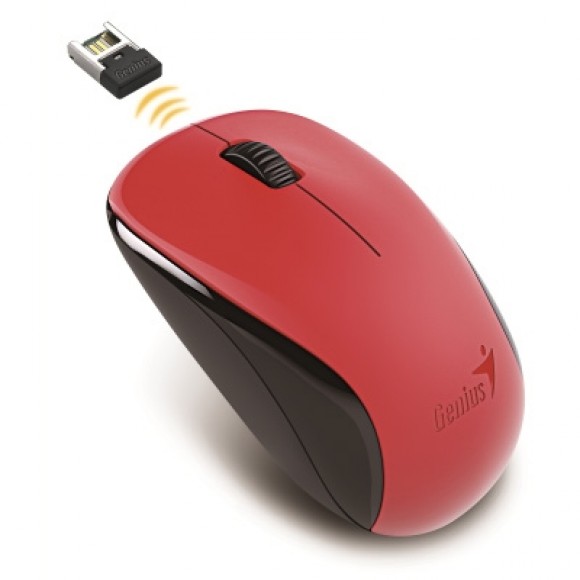 GENIUS Mouse Wireless NX-7000 BlueEye 1200dpi, red