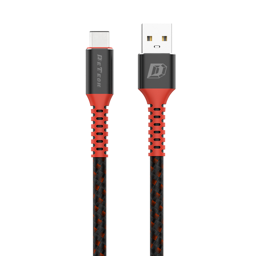 DeTech DE-C25M,Data cable Micro USB, 1.0m, Black - 40106