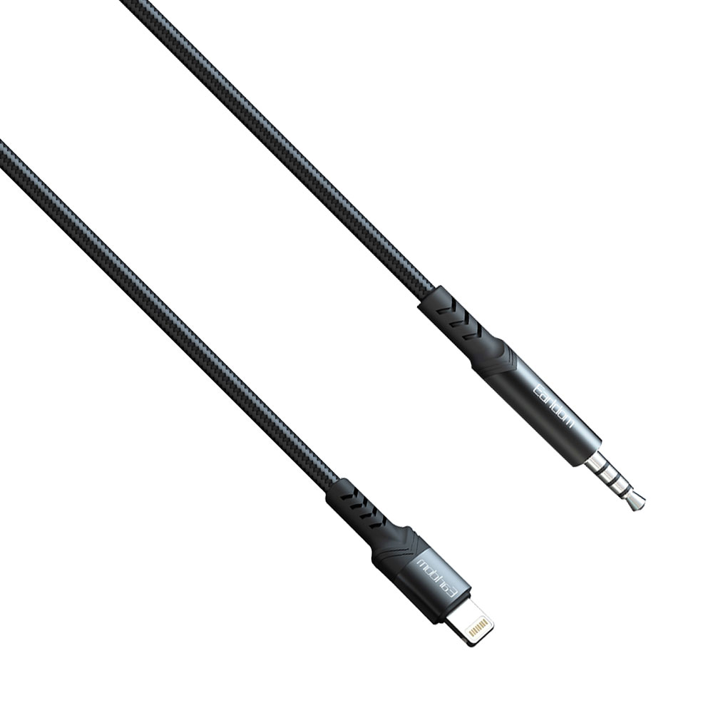 Earldom ET-AUX39,Audio cable  3.5mm to Lightning, 1.0m, Black - 40177
