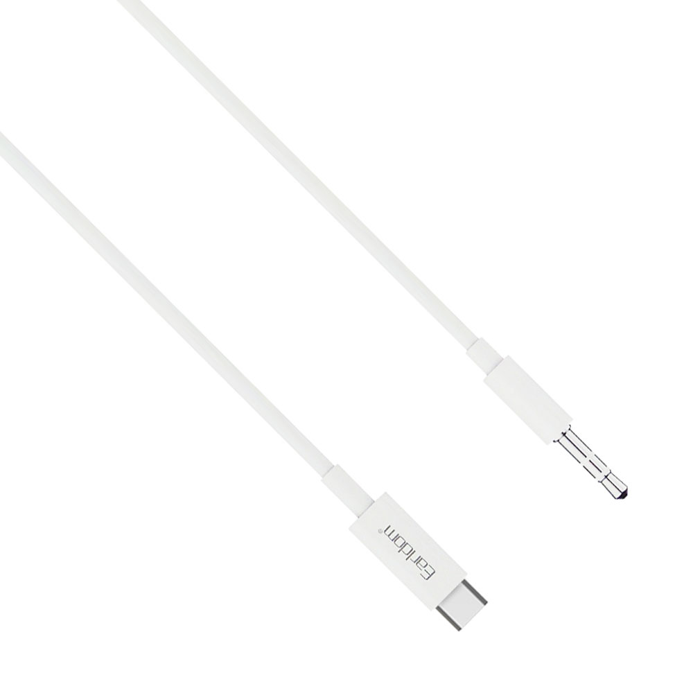 Earldom ET-AUX28,Audio cable 3.5mm to Type-C, 1.0m, White - 40179