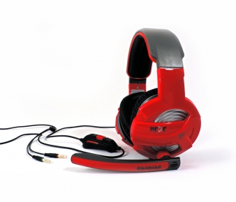 Gamdias GHS2300 Wired Gaming Headset, HEBE GHS2300, Red/Black, 3.5mm 3pin