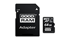 GOODRAM 64GB MICRO CARD class 10 UHS I + adapter M1AA-0640R12