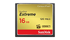 SanDisk Extreme CF 120MB/s, 85MB/s write, UDMA7, 64GB; SDCFXSB-064G-G46