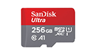 SanDisk_Ultra microSDXC_256GB + SD Adapter_120MB/s  A1 Class 10 UHS-I SDSQUA4-256G-GN6MA