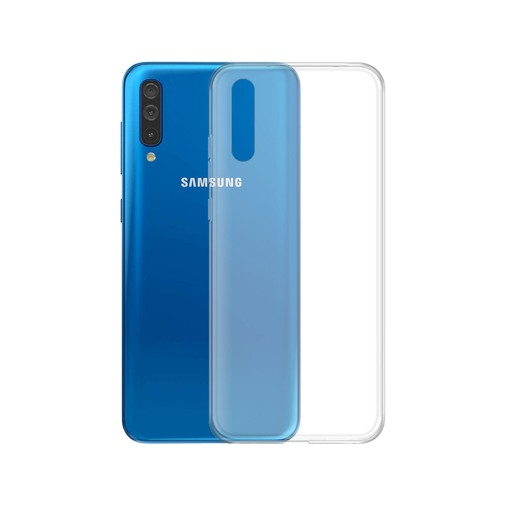 OEM Silicone case For Samsung Galaxy A50, Slim, Transparent - 51604