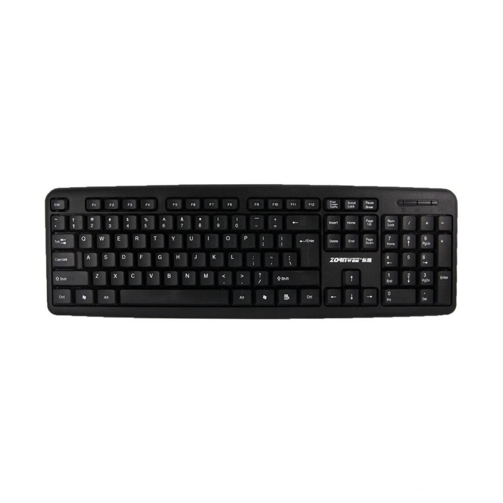 ZornWee 920,Keyboard USB, Black - 6057