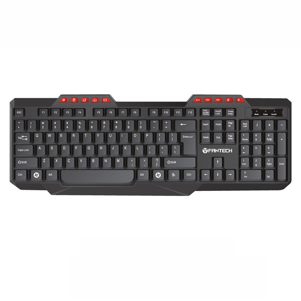 FanTech K210,Multimedia keyboard USB, Black - 6103