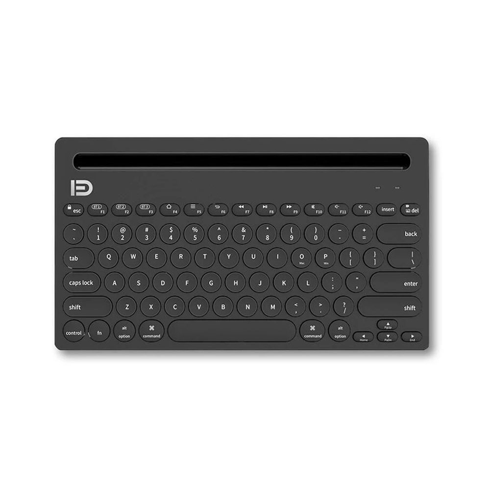 D IK3381, Keyboard Wireless, Bluetooth, Black - 6129