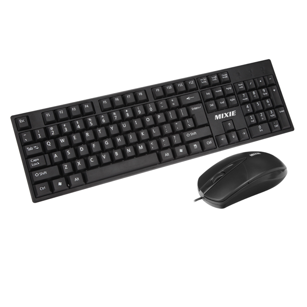 Mixie X70, Combo mouse and keyboard Black - 6119