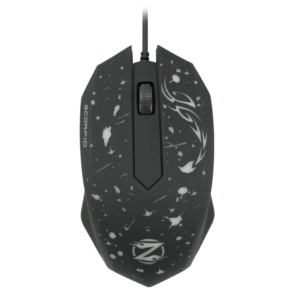 ZornWee Walker,Gaming mouse Optical, White, Black - 973