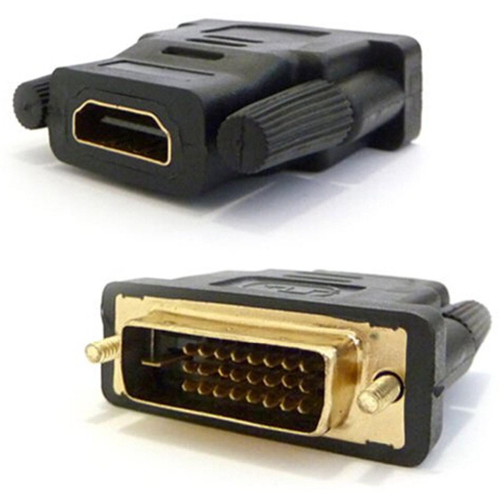 DeTech Adapter HDMI/F-DVI24+1(5)/M, Black - 17139