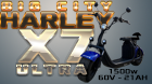 Electric scooter BIG CITY HARLEY X7 ULTRA 1500W 60V 21Ah with LED headlights