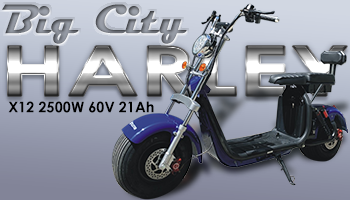 BIG CITY HARLEY X12 electric scooter 2500W 60V 21Ah with LED headlight