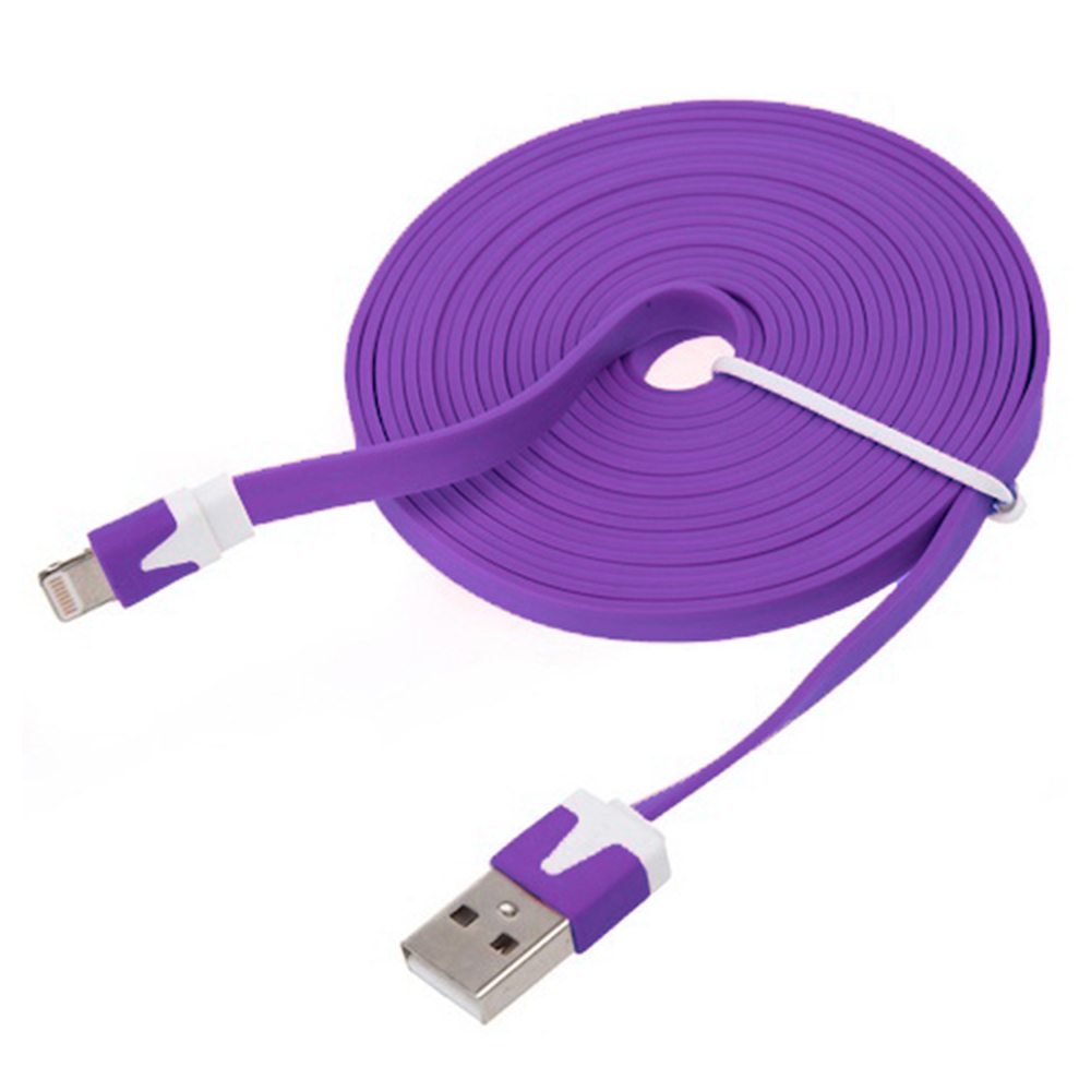 OEM Data cable for iPhone 5/5s: 6,6S / 6plus,6S plus, Flat, 1m - 14223 