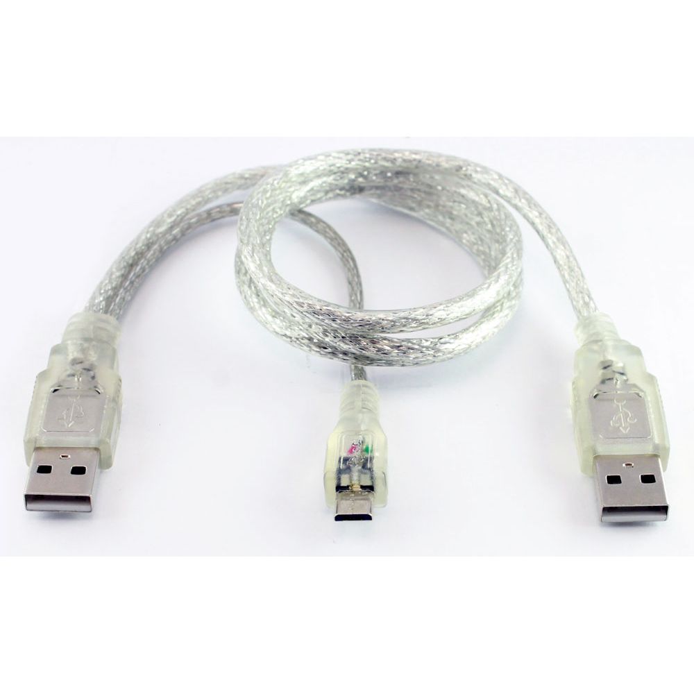OEM Cable USB - USB Micro, USB, 30сm, Transperent - 18111 