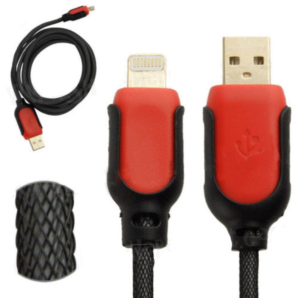 OEM Data cable USB - Lightning, iPhone 5/5s: 6,6S / 6plus,6S plus, With braided, gold-plated -14215