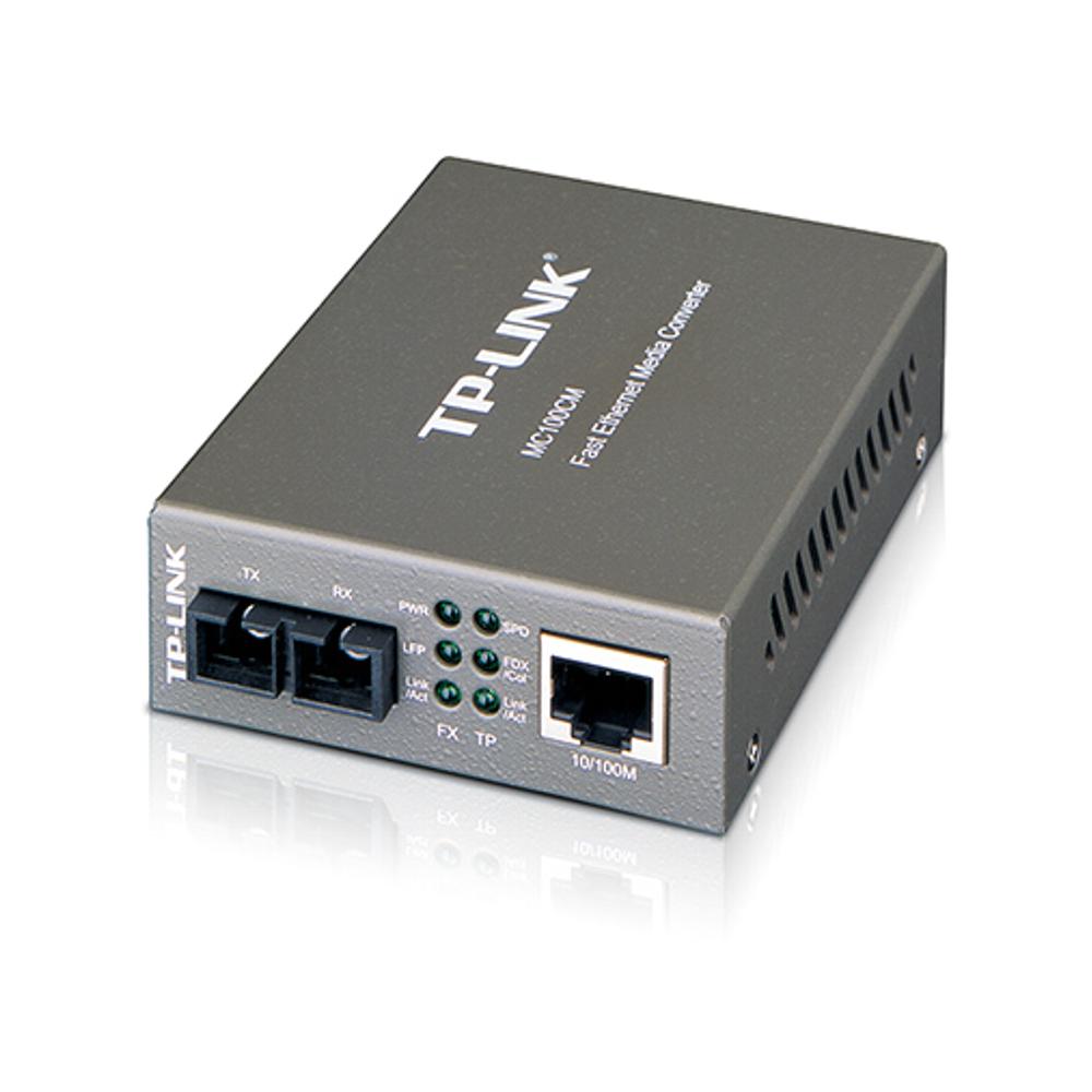 TP-LINK MC100CM 10/100Mbps RJ45 to 100Mbps multi-mode SC fiber Converter
