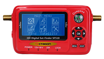 OCTAGON SAT-FINDER SF 518 LCD HD USB 2.0 Spektrum