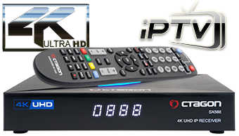 OCTAGON SX888 4K ULTRA HD IP HDMI USB H.265 STALKER IPTV RECEIVER