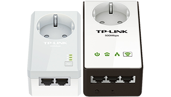 TP-LINK TL-WPA4230PKIT, AV500, Powerline Adapter,WiFi N300, AC outlet, Twin Pack 