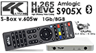 TVIP S-Box v.605 WHITE Edition IPTV 4K HEVC HD Multimedia Stalker Streamer 5Ghz Wlan