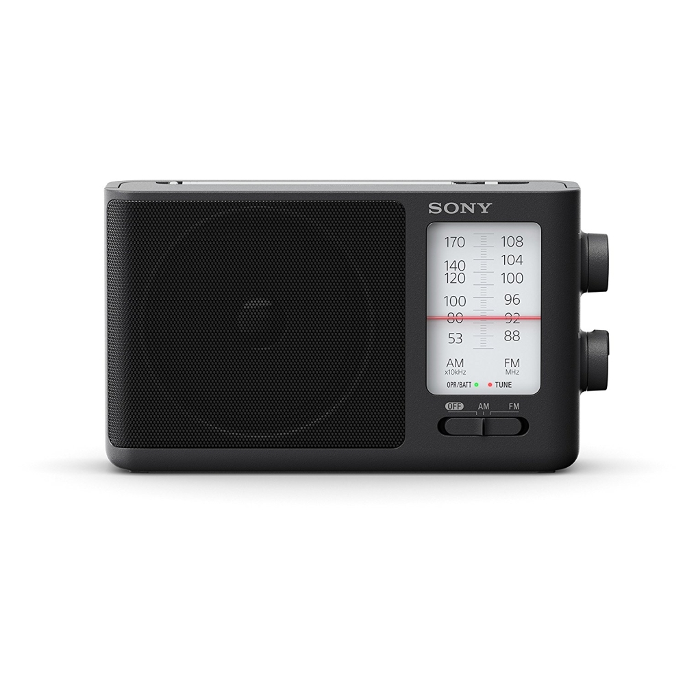 Sony ICF-506 portable radio, black ICF506.CED