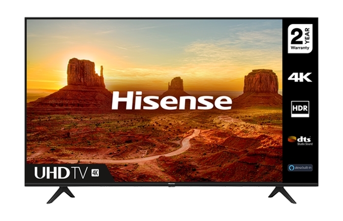 Hisense 65" A7100F, 4K Ultra HD 3840x2160, LED, HDR, Smart TV, WiFi, BT, HDMI, USB, LAN, DVB-T2/C/S2
