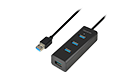 AXAGON HUE-S2BL 4x USB3.0 Charging Hub 1.2m Cable, MicroUSB Charging